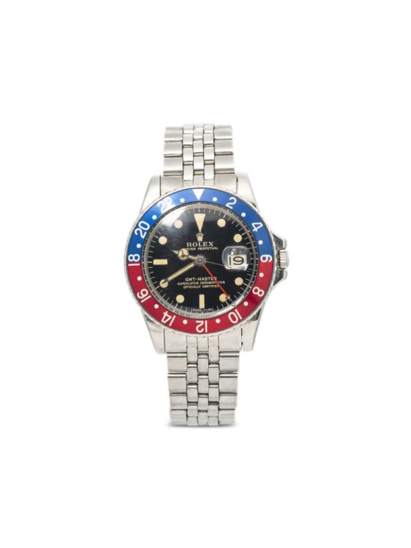Rolex montre GMT Master Pepsi 40 mm - Noir