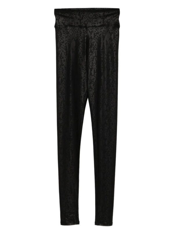 Tessitura Body Couture legging à imprimé peau de serpent - Noir