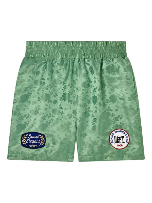 GALLERY DEPT. short de boxe en jacquard - Vert