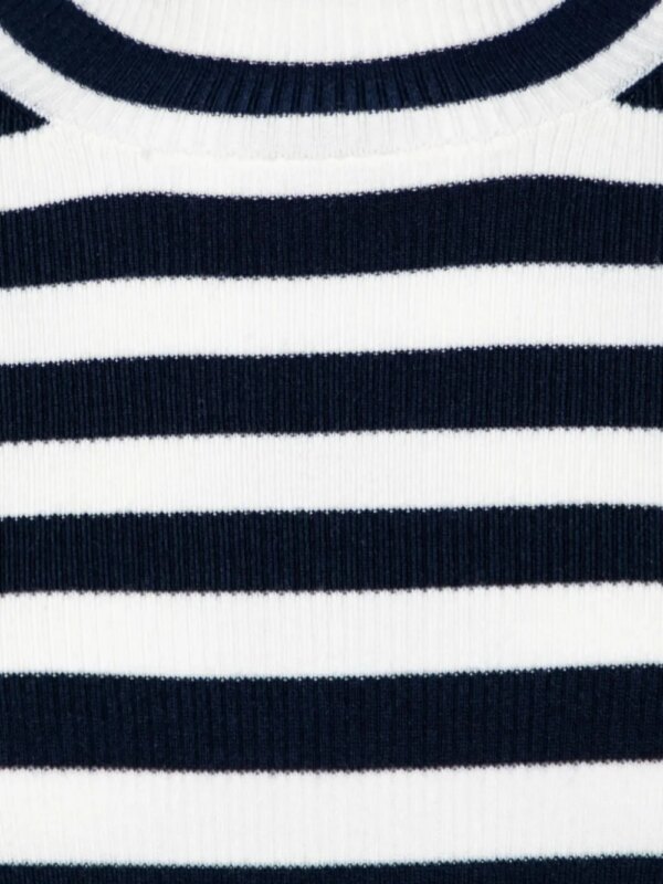 Tory Sport Gestreepte top met col - Blauw