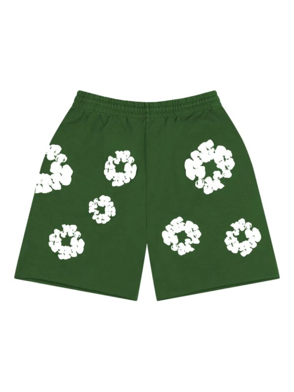 Denim Tears short de sport à imprimé graphique - Vert