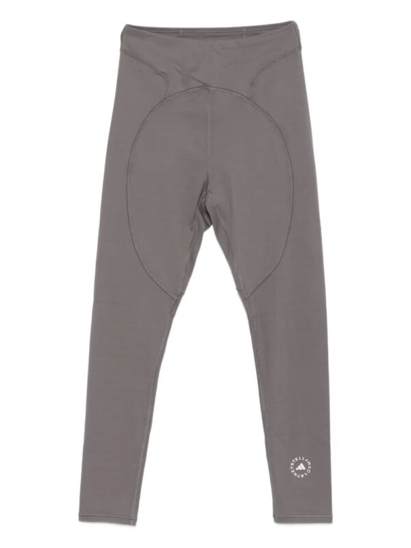 adidas by Stella McCartney legging 7/8 à empiècement circulaire - Gris