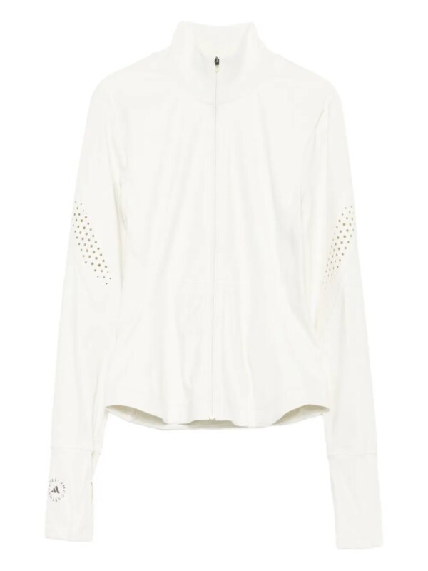 adidas by Stella McCartney veste zippée à découpes - Tons neutres