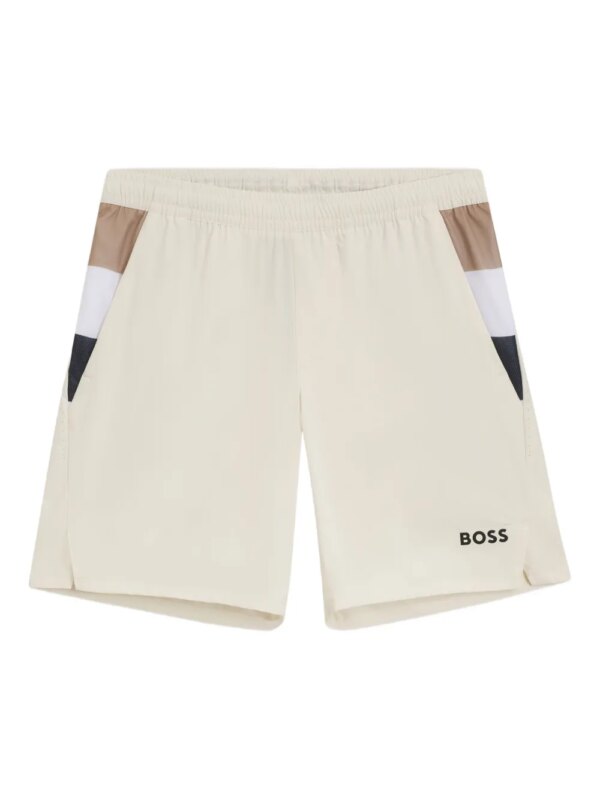 BOSS short à taille élastiquée - Tons neutres