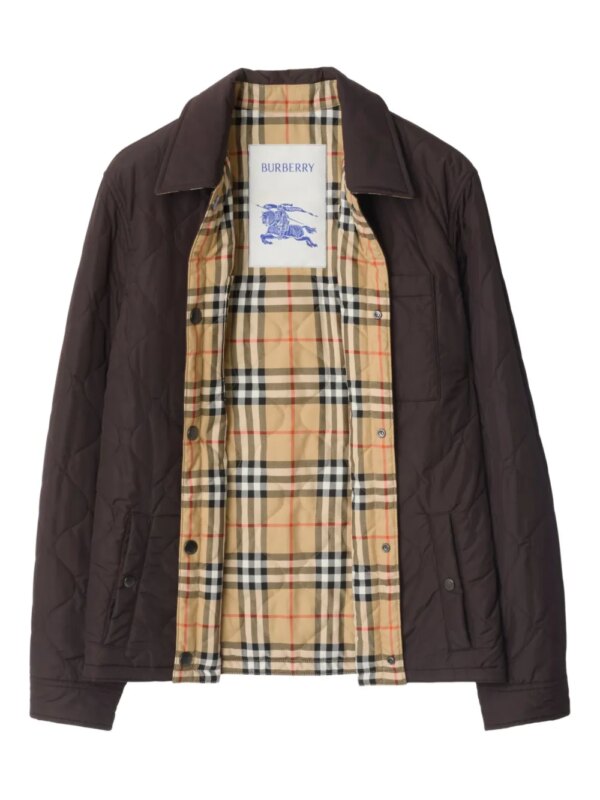 Burberry Gewatteerd jack met knoopsluiting - Bruin