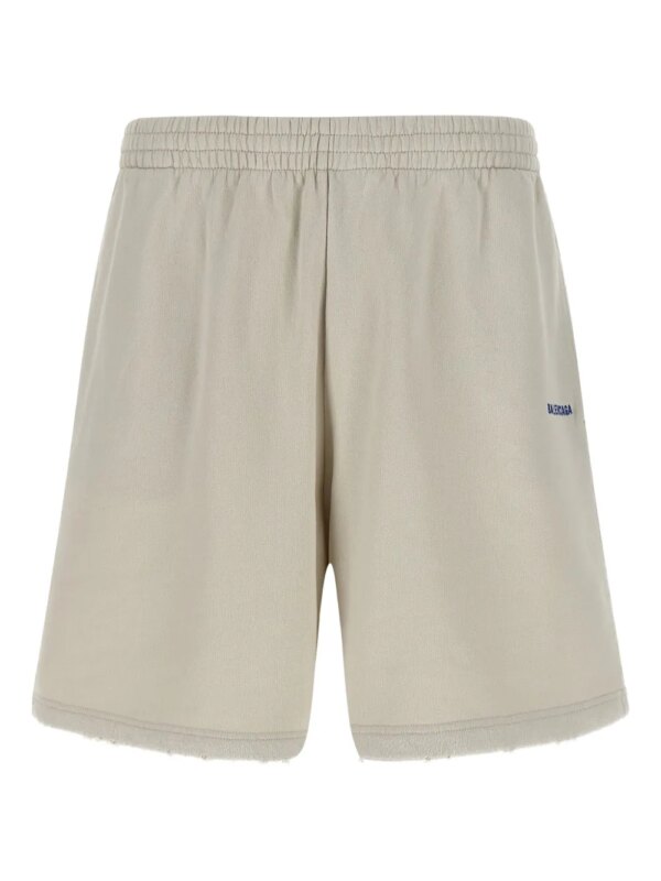 Balenciaga short en polaire à broderies - Tons neutres