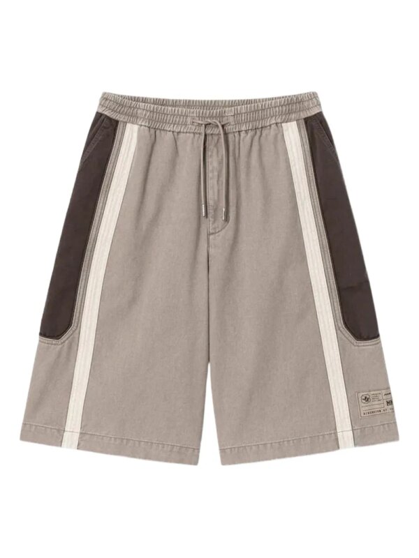 Juun.J short à rayures - Tons neutres