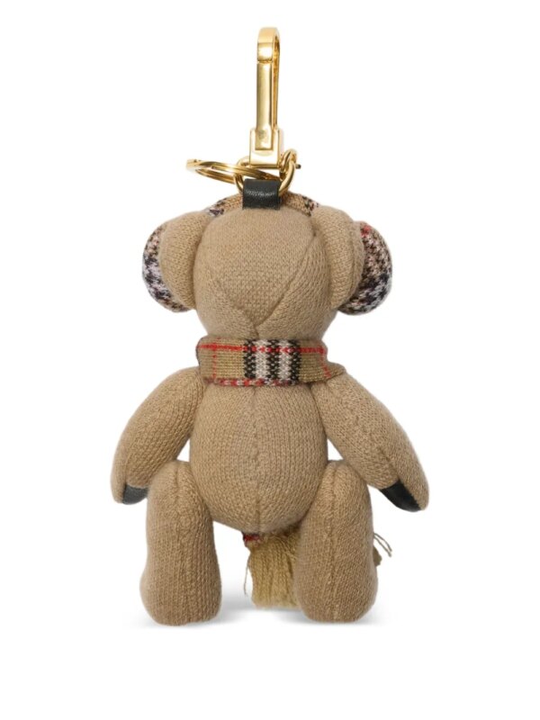 Burberry Thomas Bear tassenbedel met geruite sjaal - Beige