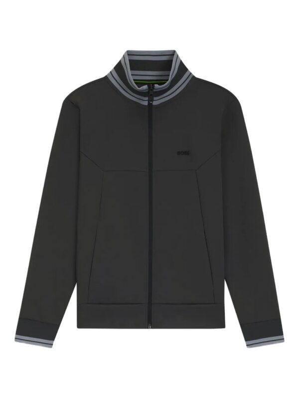 BOSS veste de sport à fermeture zippée - Gris