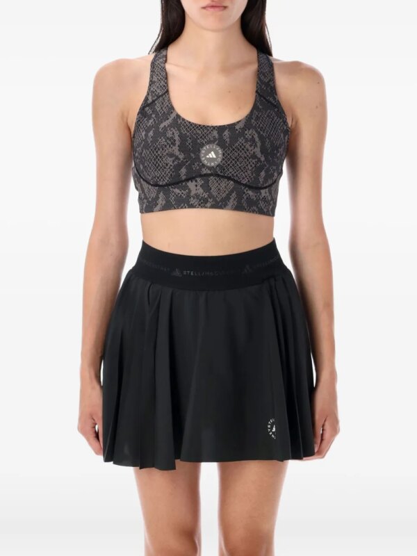 adidas by Stella McCartney haut à imprimé peau de serpent - Gris