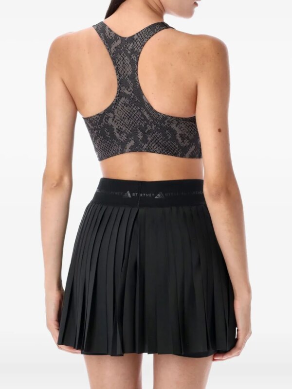 adidas by Stella McCartney Raceback top met slangenprint - Grijs