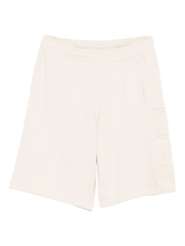 Ea7 Emporio Armani short à logo embossé - Tons neutres