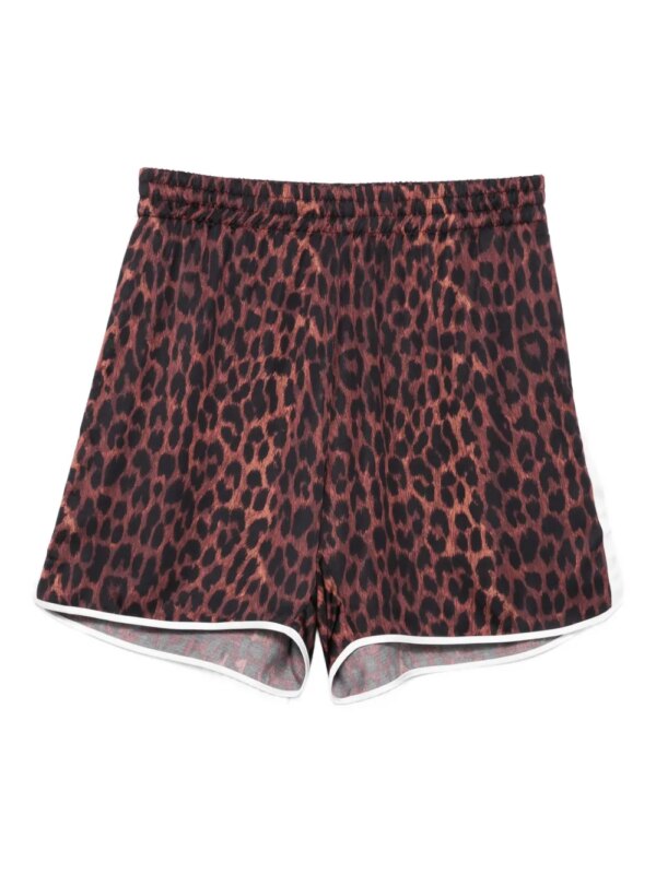 BLUE SKY INN short imprimé à taille élastiquée - Noir