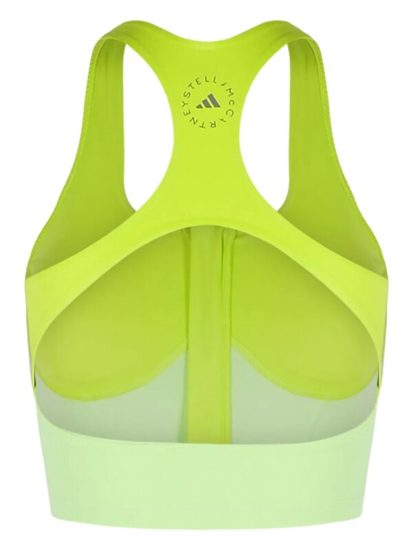 adidas by Stella McCartney Tweekleurige sport-bh met rits - Groen