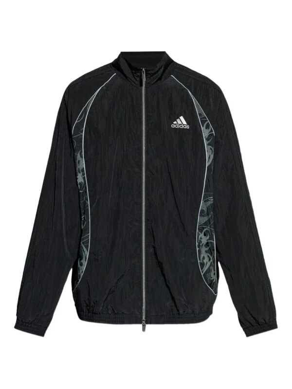 adidas veste zippée à broderies - Noir