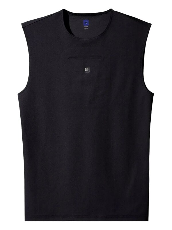 YEEZY GAP ENGINEERED BY BALENCIAGA haut sans manches à effet seconde peau - Noir