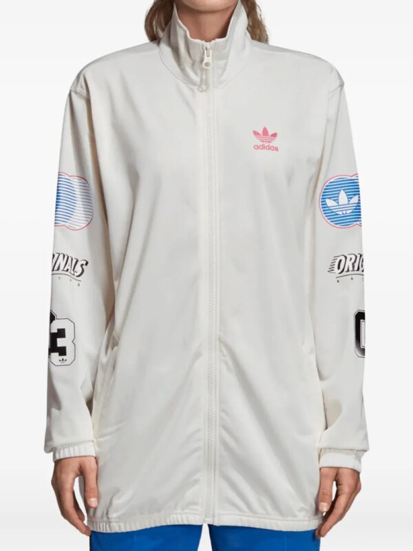 adidas veste Stadium Racing 'Chalk White/Red/Blue' - Blanc
