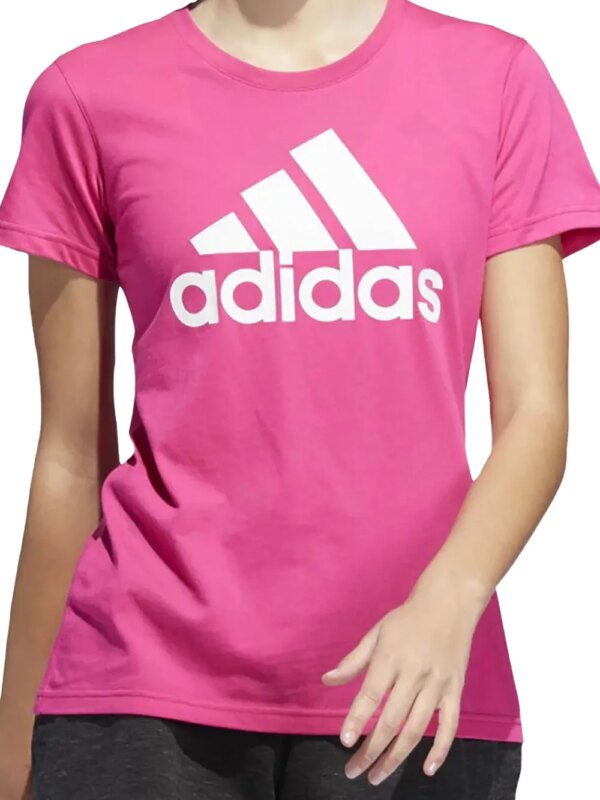adidas t-shirt Stadium Badge of Sport 'Real Magenta' - Rose