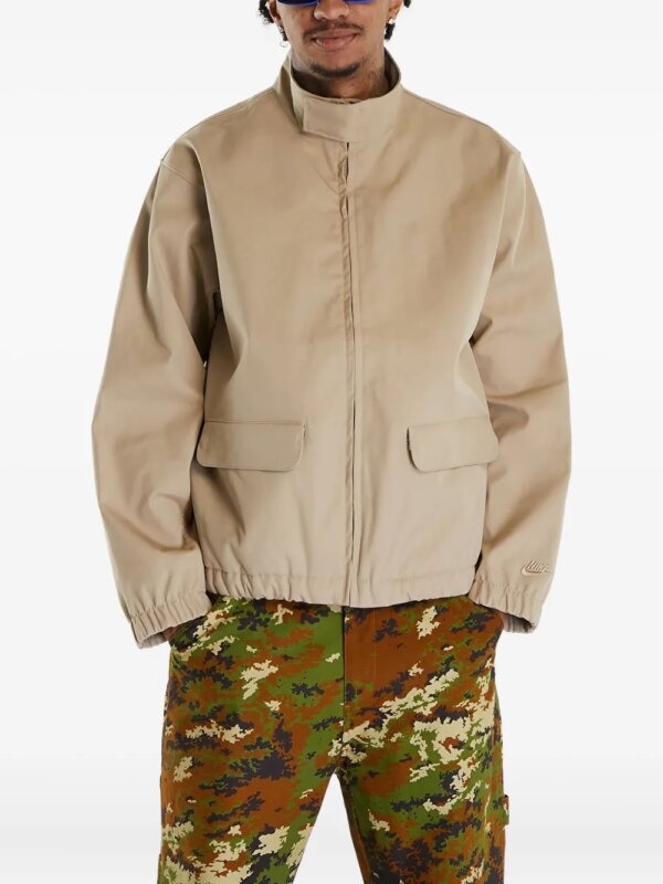 Nike coupe-vent à fermeture zippée - Marron