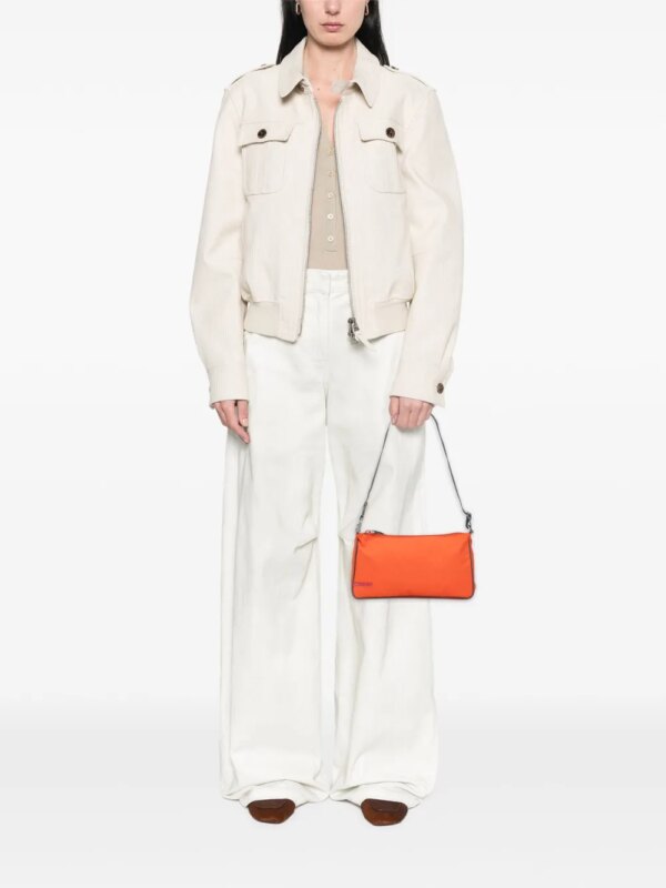 Prada Pre-Owned 2010-2025 Tessuto Sport schoudertas - Oranje