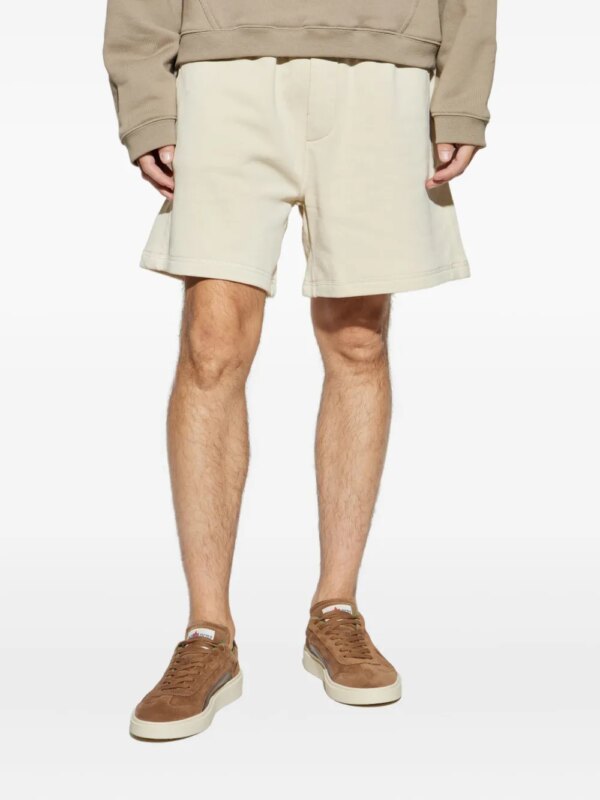 DSQUARED2 short de sport à logo brodé - Tons neutres