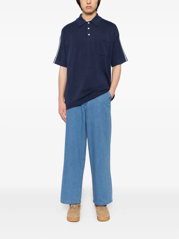 SPORT b. by agnès b. Gebreid poloshirt - Blauw