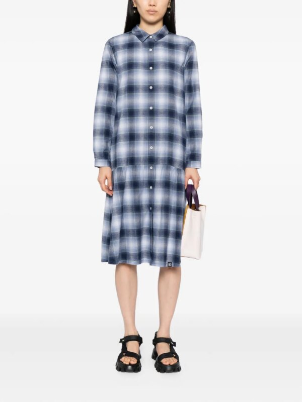 SPORT b. by agnès b. Geruite jurk - Blauw