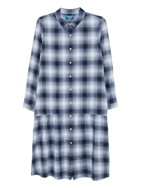 SPORT b. by agnès b. robe à carreaux - Bleu