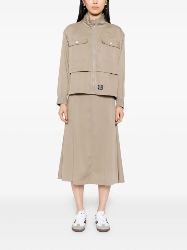 SPORT b. by agnès b. Midi-rok met A-lijn - Beige