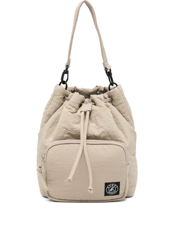 SPORT b. by agnès b. sac seau matelassé à plaque logo - Marron