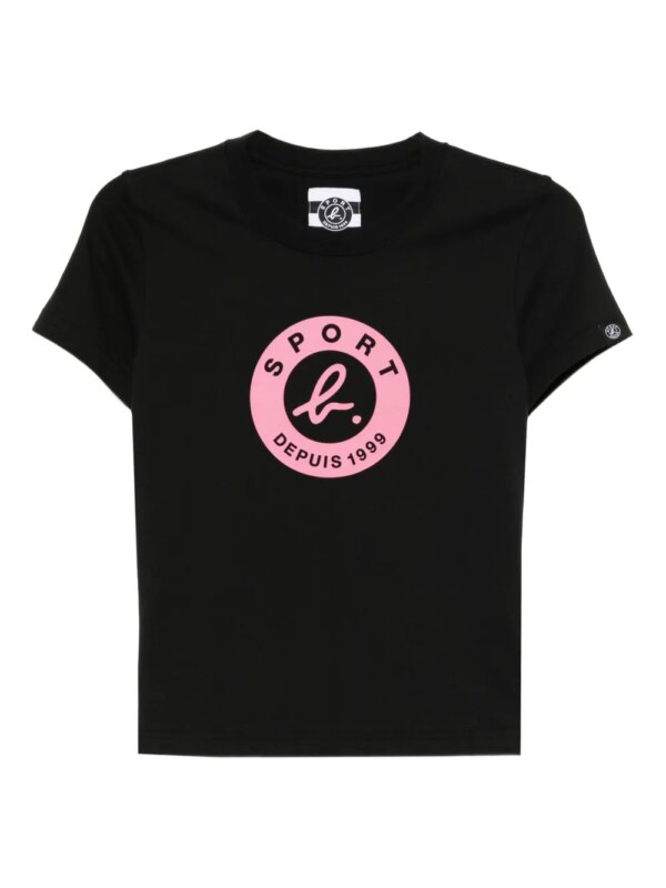SPORT b. by agnès b. t-shirt à logo imprimé - Noir