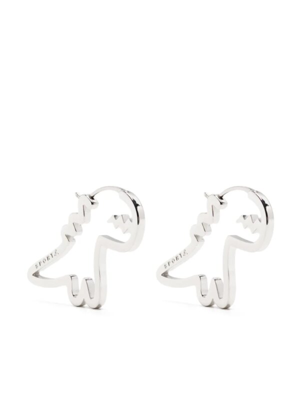 SPORT b. by agnès b. boucles d'oreilles à design dinosaure - Argent