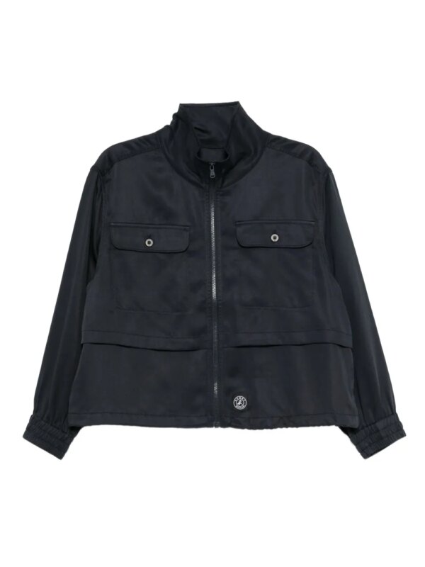 SPORT b. by agnès b. veste crop à superpositions - Bleu