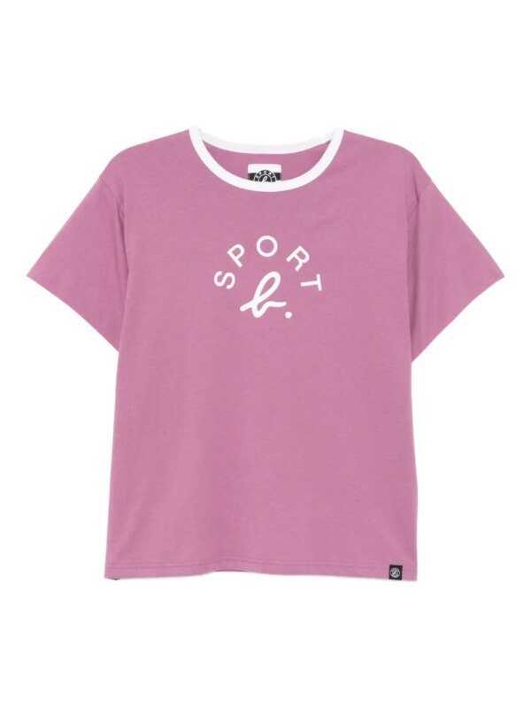 SPORT b. by agnès b. t-shirt à logo imprimé - Violet