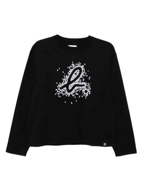 SPORT b. by agnès b. t-shirt en coton à logo imprimé - Noir