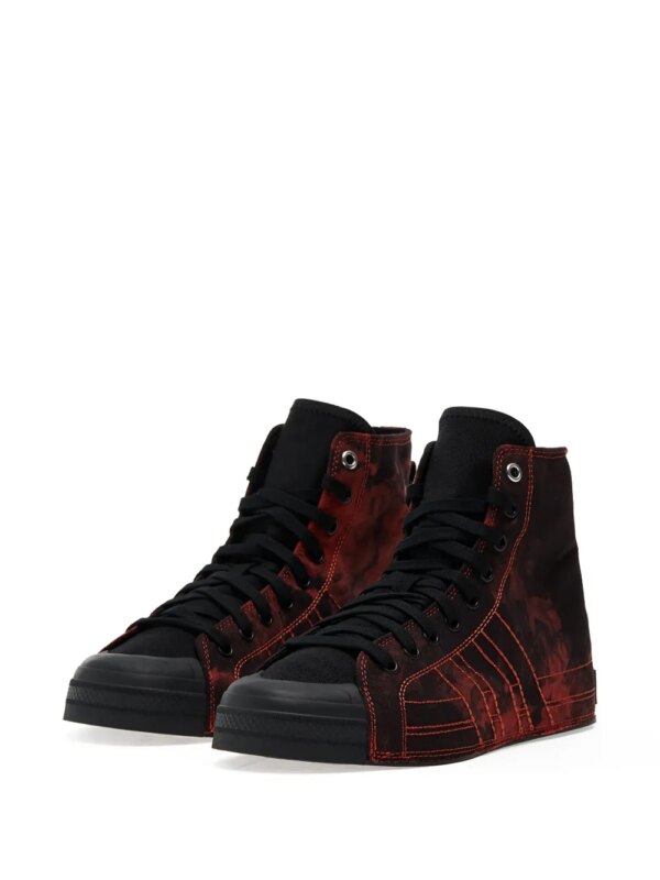 Y-3 Nizza Hi high-top sneakers met tie-dye print - Zwart