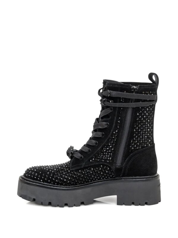 Kurt Geiger London 50 mm laarzen verfraaid met kristallen - Zwart