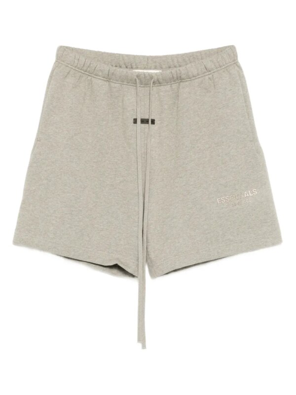 FEAR OF GOD ESSENTIALS short à logo appliqué - Gris