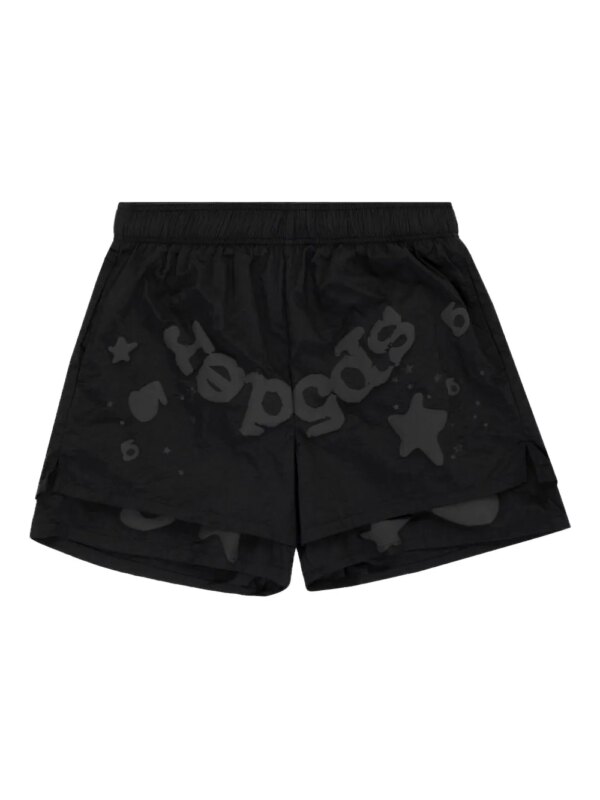 SP5DER pantalon de jogging Beluga à design superposé - Noir