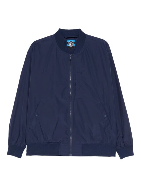 SPORT b. by agnès b. veste à patch logo - Bleu