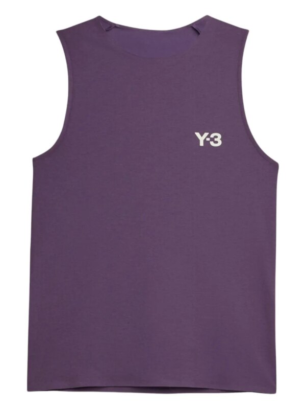 Y-3 haut à logo imprimé - Violet