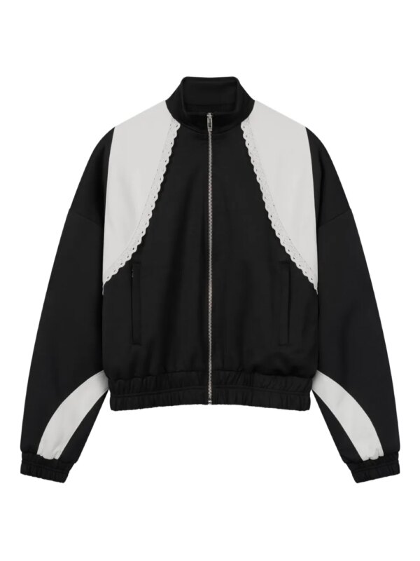 ROUGH. veste zippée à empiècements contrastants - Noir