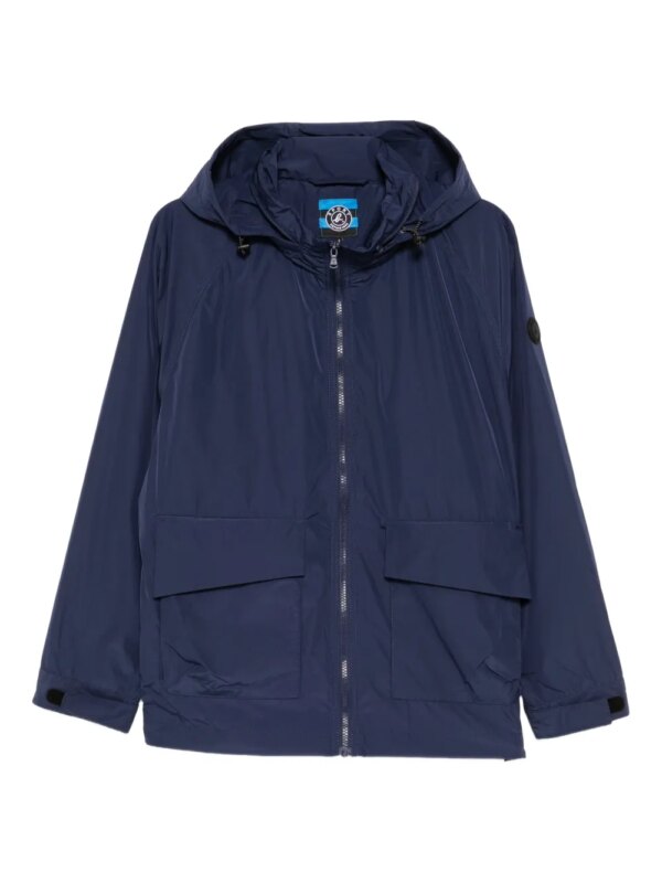 SPORT b. by agnès b. veste à patch logo - Bleu