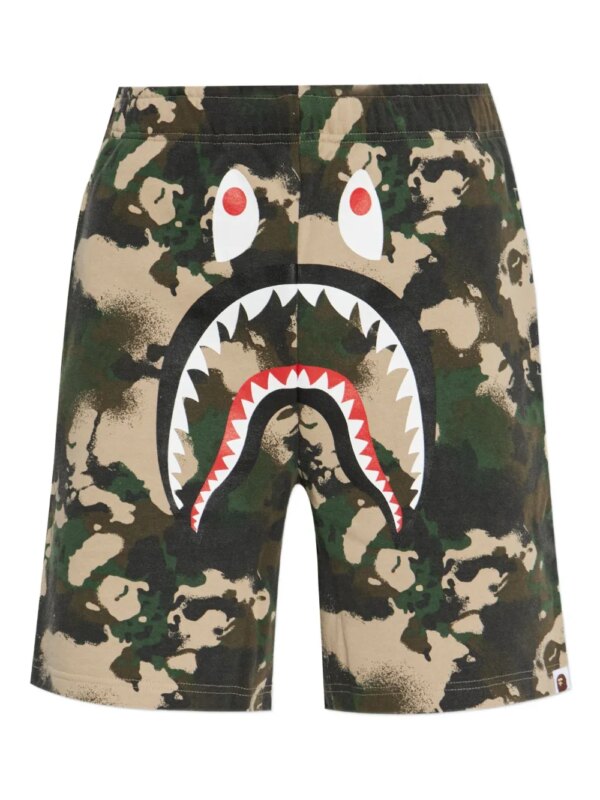 A BATHING APE® short à motif camouflage - Vert