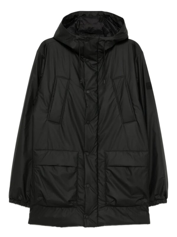 Rains veste à patch logo - Noir