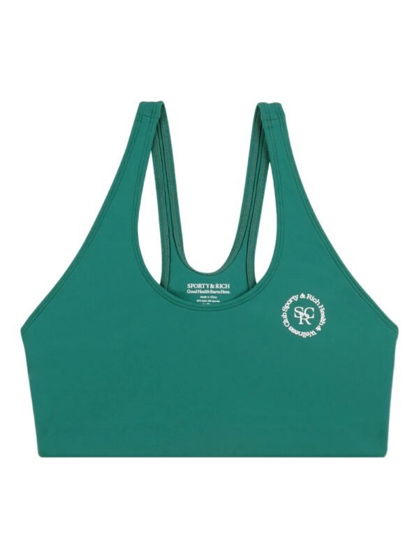 Sporty & Rich brassière de sport à logo - Vert