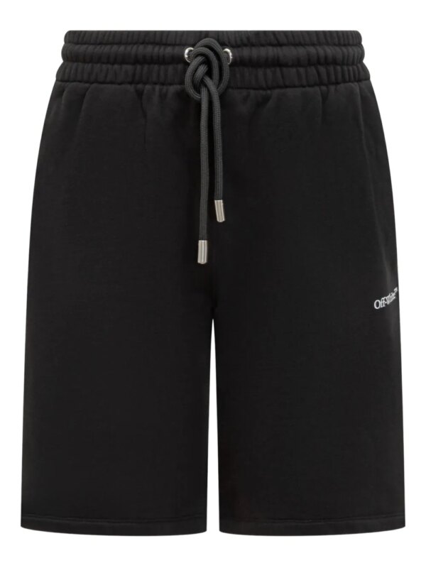 Off-White short de sport à imprimé graphique - Noir