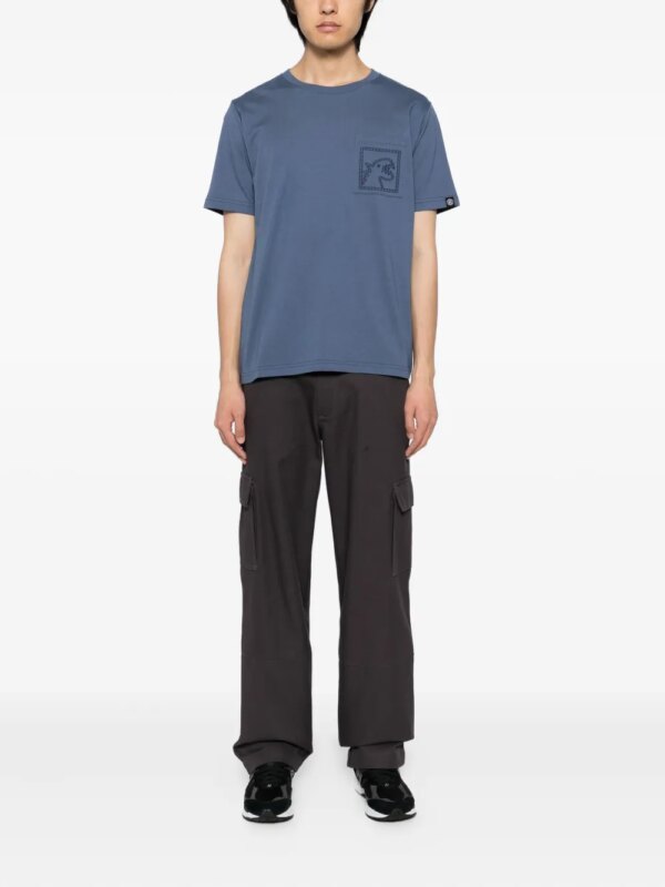 SPORT b. by agnès b. T-shirt met geborduurd logo - Blauw