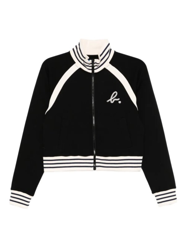 SPORT b. by agnès b. veste crop à fermeture zippée - Noir
