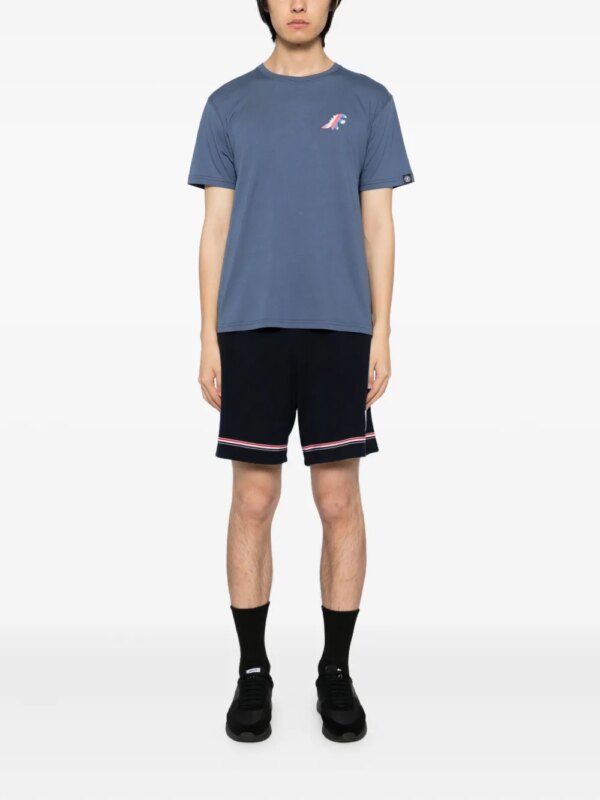 SPORT b. by agnès b. T-shirt met geborduurd logo - Blauw